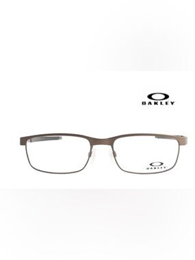 OakleySteel Plate OX3222-0252 Men’s Metal Frame Powder Cement Brown Glasses